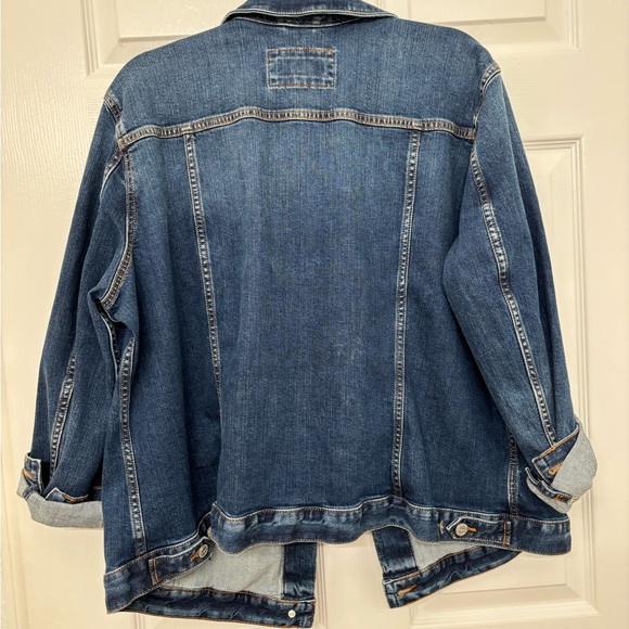 LOFT Dark Blue Jean Jacket Size 18 Plus - Picture 4 of 5